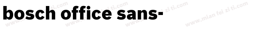 bosch office sans字体转换